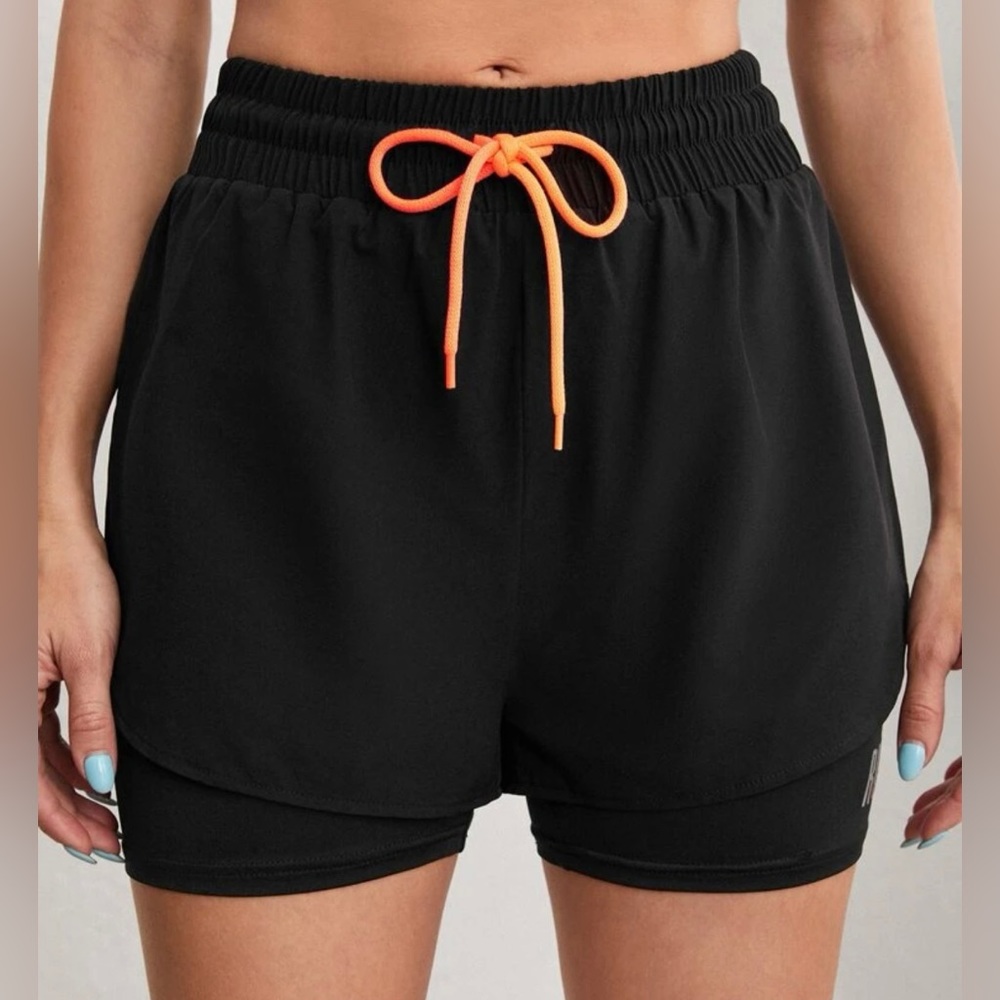 Black Athletic Shorts size Large NWT 2 for 10